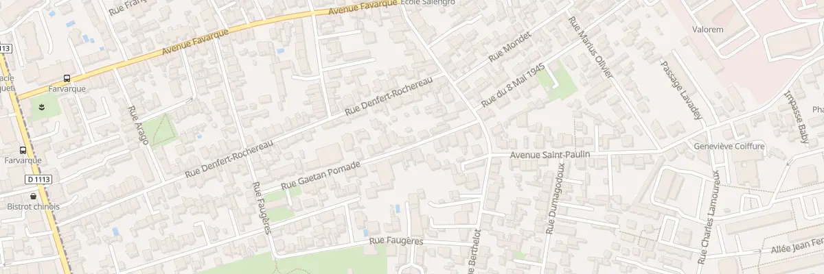 Plan du 15 Rue Gaetan Pomade à Bègles
