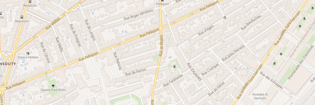 Plan du 2 Rue Bazemont à Bordeaux
