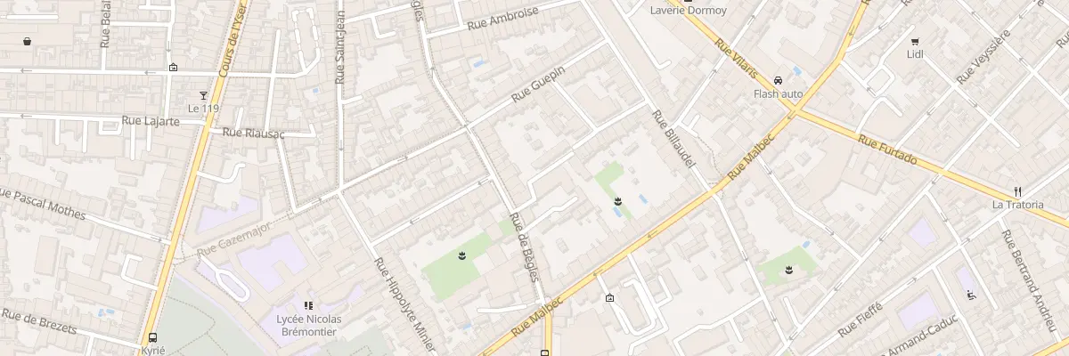Plan du 120 Rue de Bègles à Bordeaux