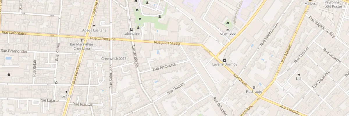Plan du 26 Rue Ambroise à Bordeaux