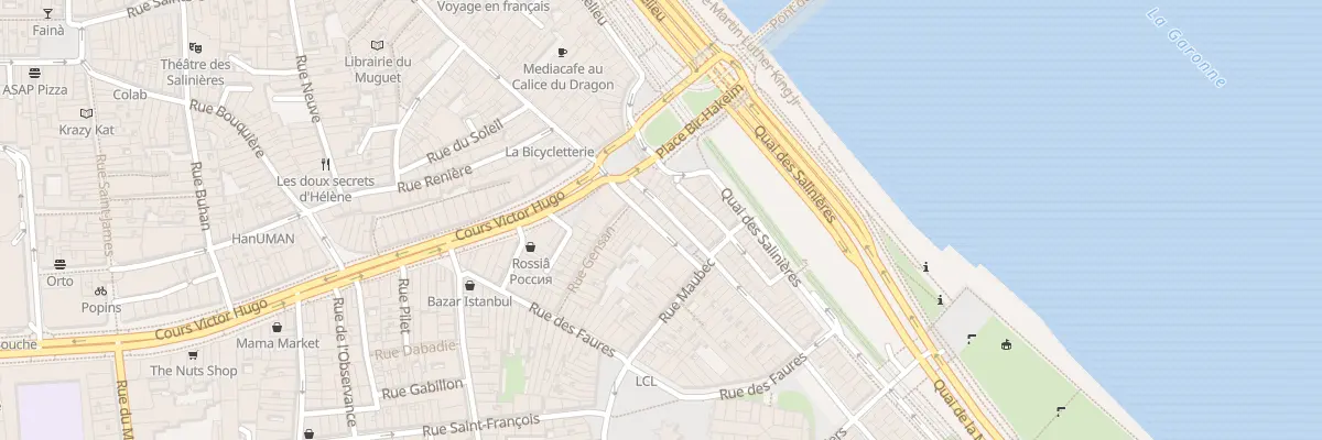 Plan du 9 Rue de la Fusterie à Bordeaux
