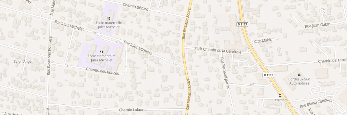 Plan du 40 Rue Jules Michelet à Villenave-d’Ornon