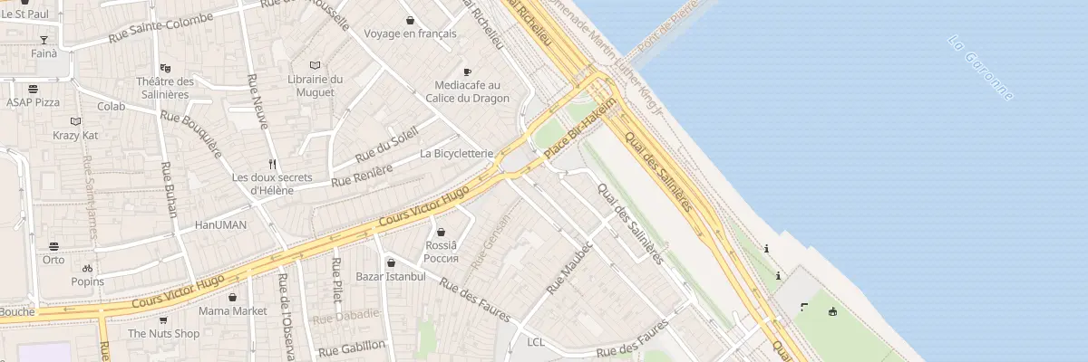 Plan du 4 Rue de la Fusterie à Bordeaux