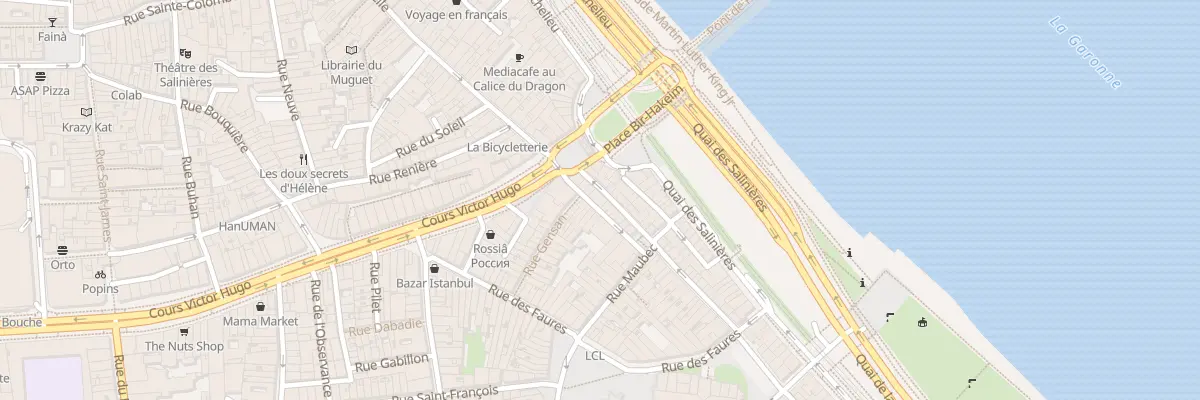 Plan du 7 Rue de la Fusterie à Bordeaux