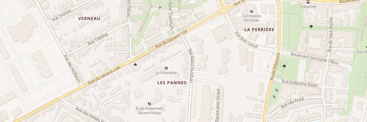 Plan du 4 Rue Raoul Ponchon à Angers