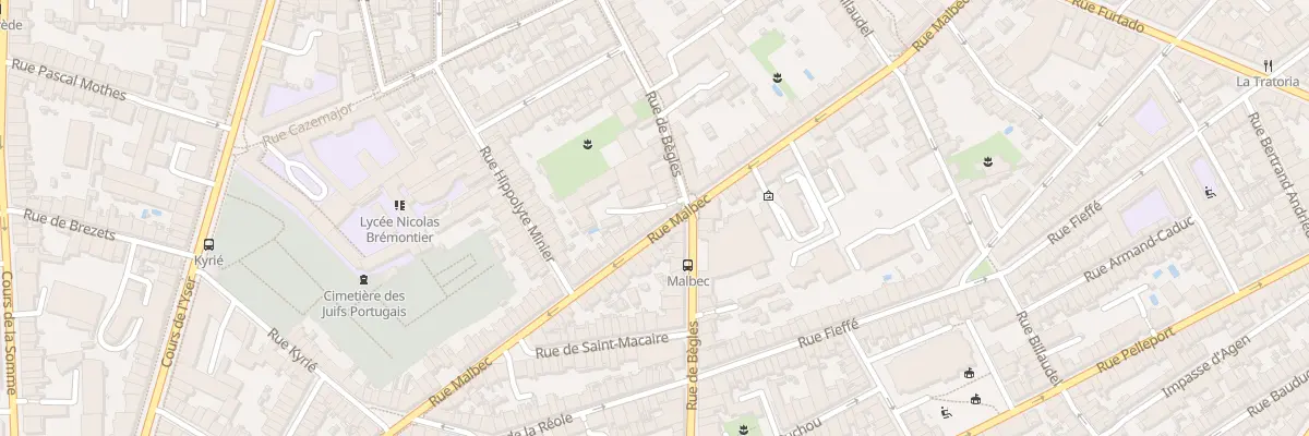 Plan du 135B Rue Malbec à Bordeaux