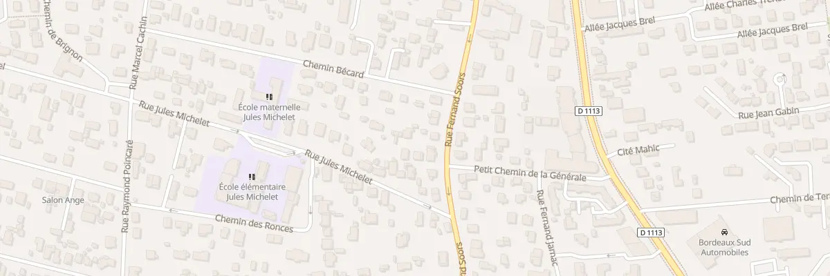 Plan du 35 Rue Fernand Soors à Villenave-d’Ornon