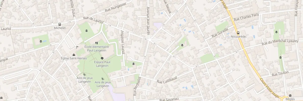 Plan du 6 Rue Berthelot à Bègles