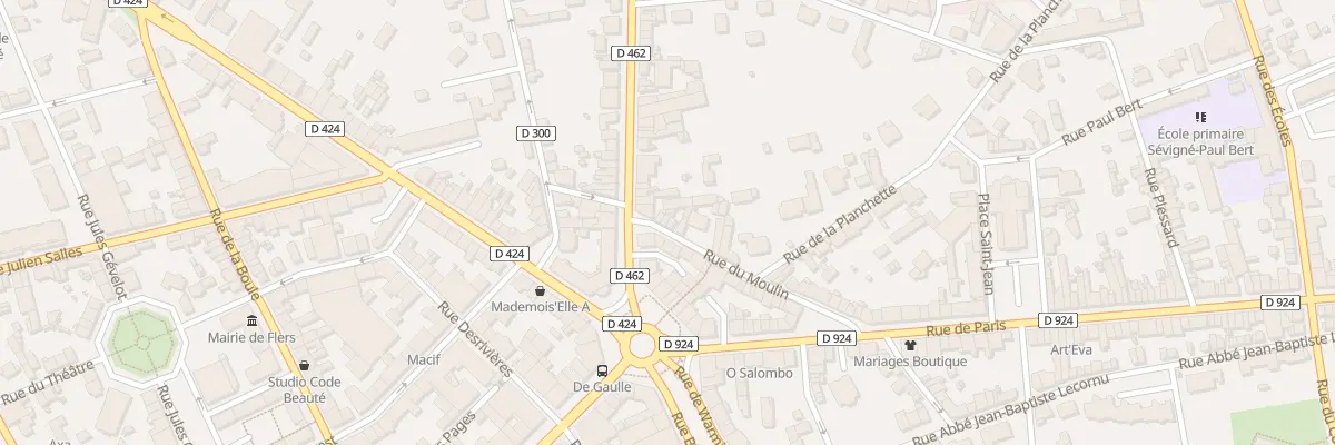 Plan du 7 Rue du Moulin à Flers