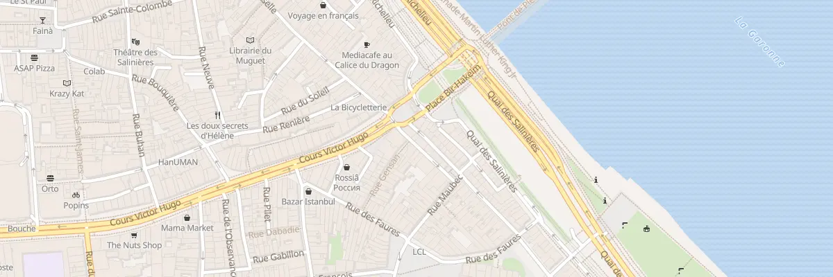 Plan du 5 Rue de la Fusterie à Bordeaux
