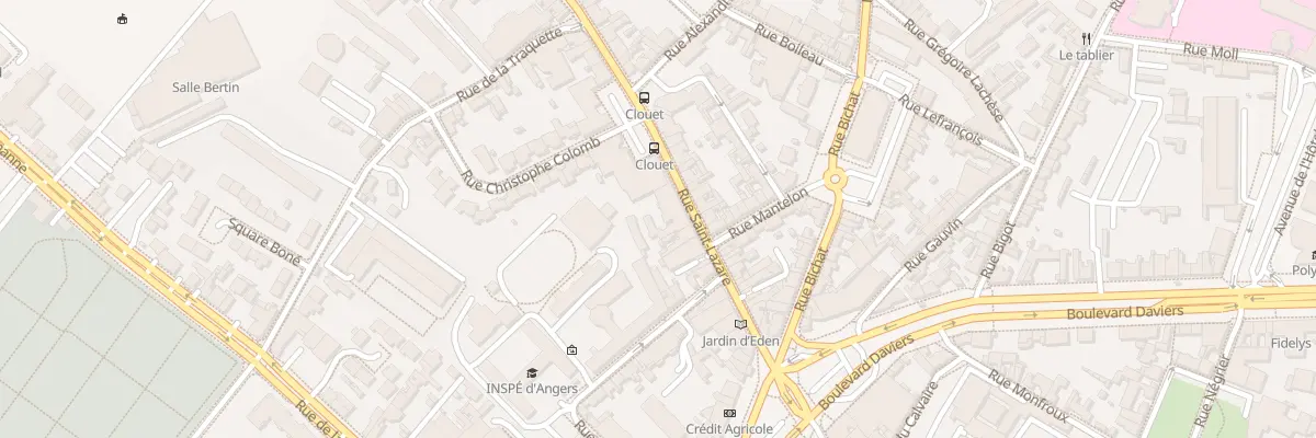 Plan du 21 Rue Saint-Lazare à Angers