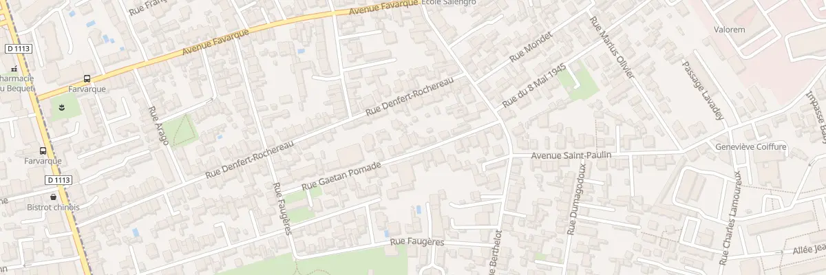 Plan du 21 Rue Gaetan Pomade à Bègles