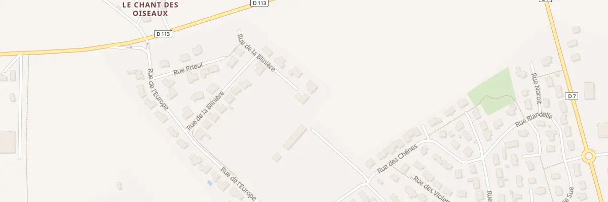 Plan du 20 Rue de la Bliniere à Aron