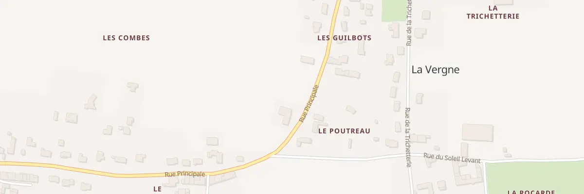 Plan du 10 Rue Principale à La Vergne