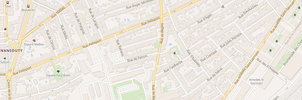 Plan du 5 Rue de Ferron à Bordeaux