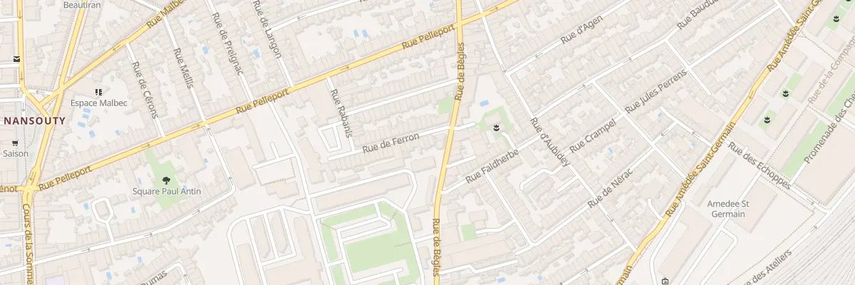 Plan du 6 Rue de Ferron à Bordeaux