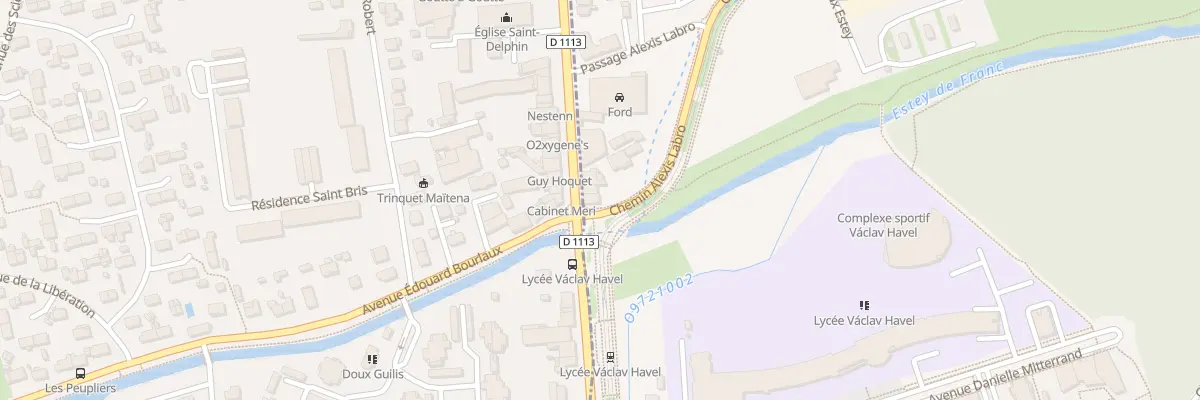 Plan du 504 Rte de Toulouse à Bègles