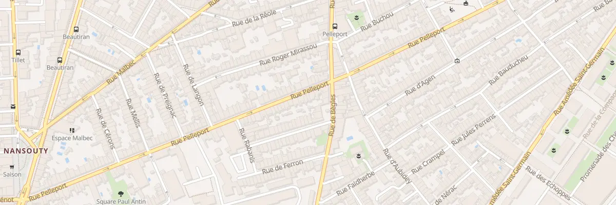 Plan du 190B Rue Pelleport à Bordeaux
