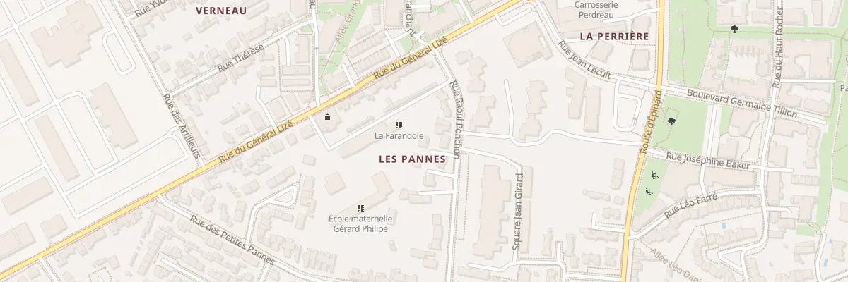 Plan du 12 Rue Raoul Ponchon à Angers