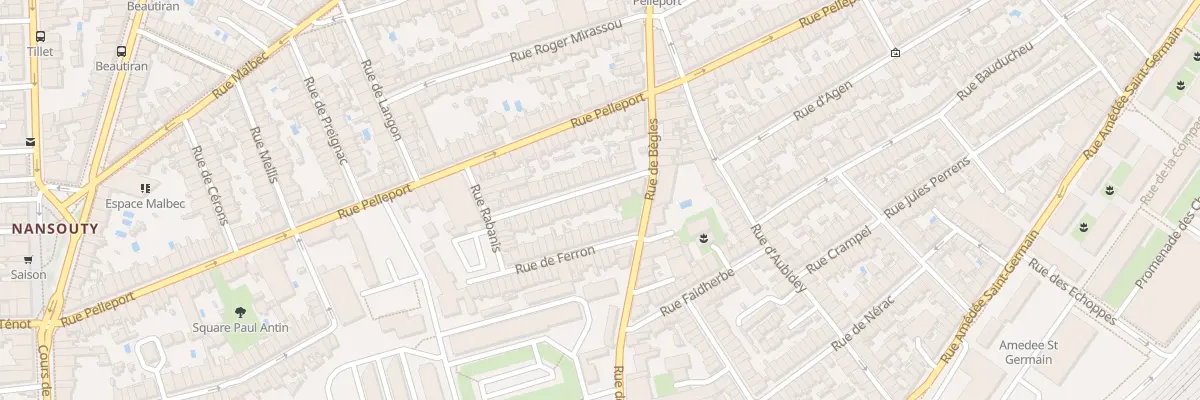 Plan du 10 Rue Bazemont à Bordeaux
