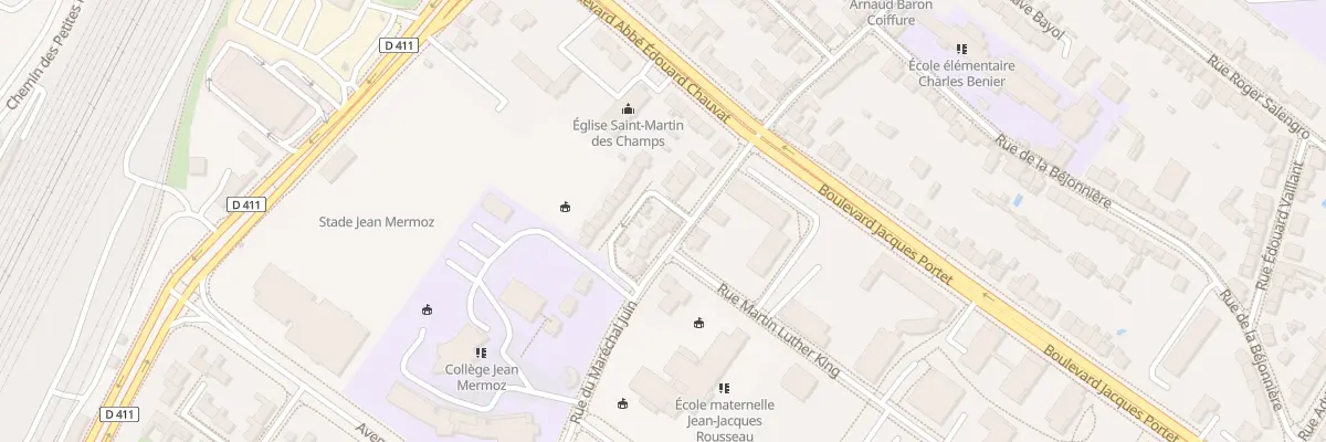 Plan du 10 Rue du Mal Juin à Angers