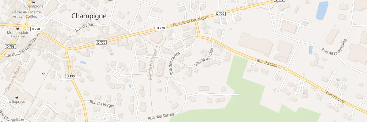 Plan du 13 Rue des Serres aux Hauts-d’Anjou