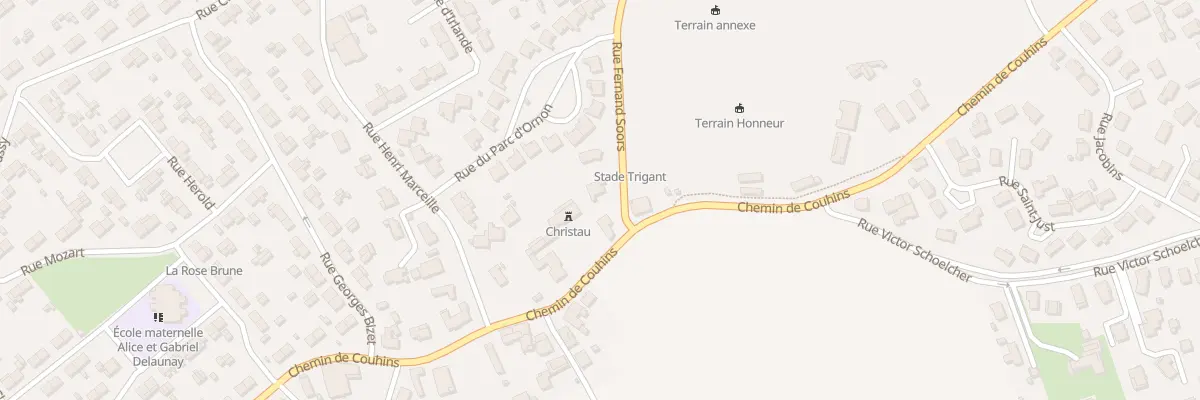 Plan du 87 Rue Fernand Soors à Villenave-d’Ornon