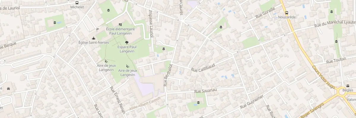 Plan du 18 Rue Berthelot à Bègles