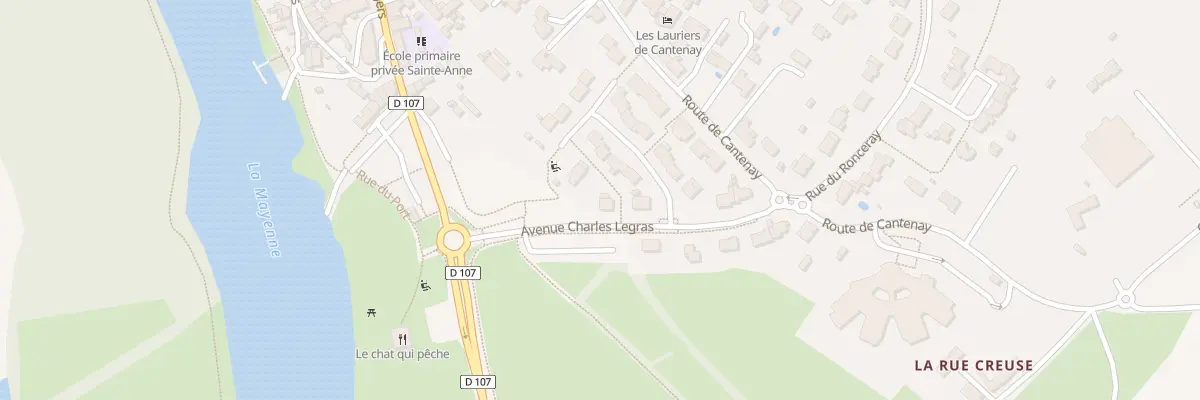 Plan du 1 Av Charles Legras à Cantenay-Épinard