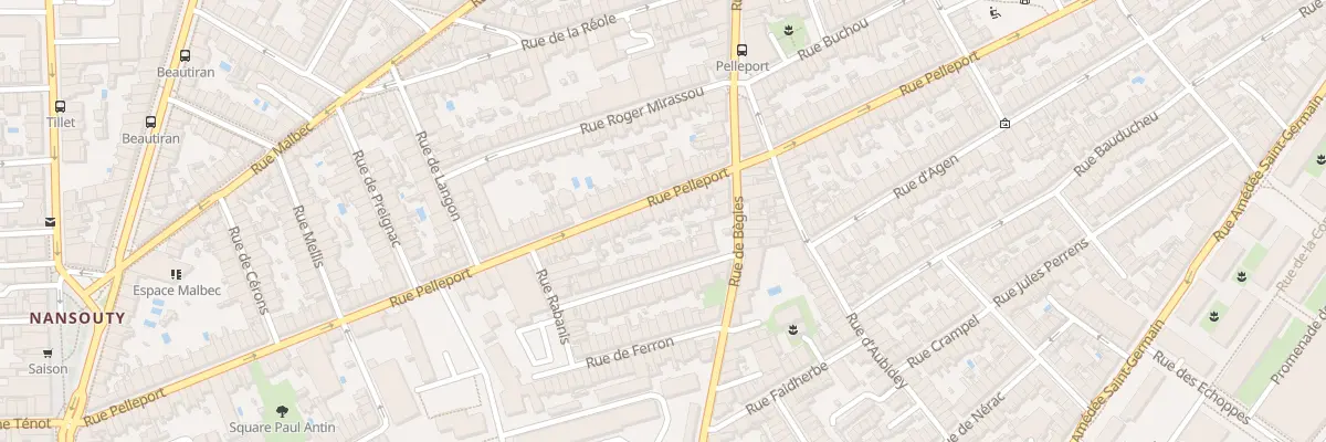 Plan du 194 Rue Pelleport à Bordeaux
