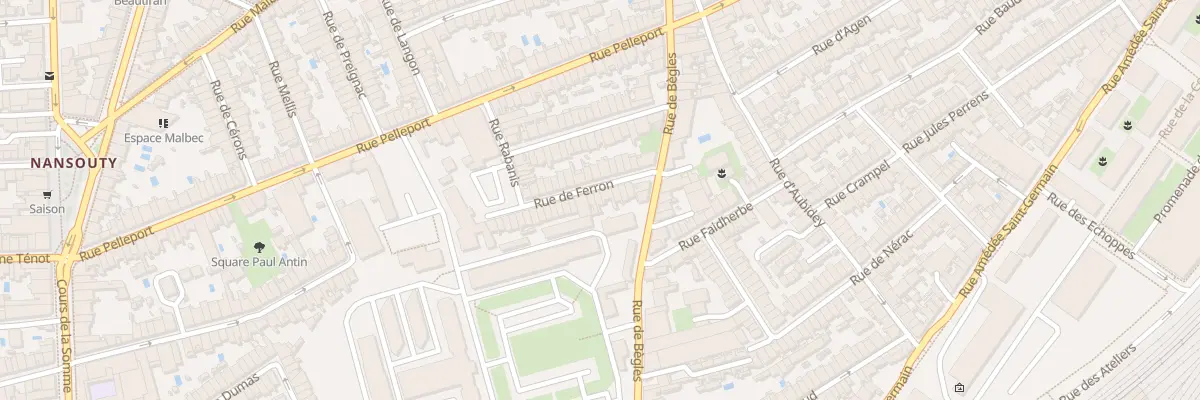 Plan du 14 Rue de Ferron à Bordeaux