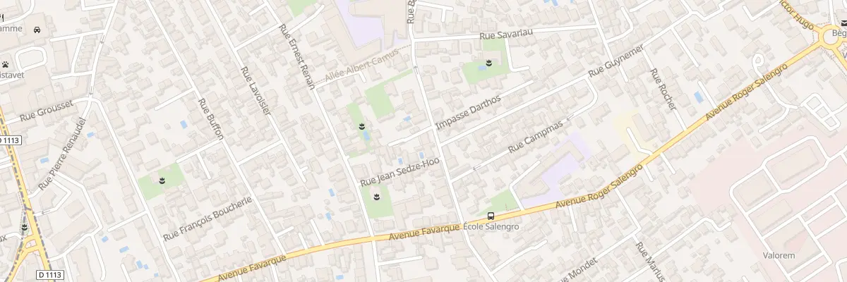 Plan du 45 Rue Berthelot à Bègles