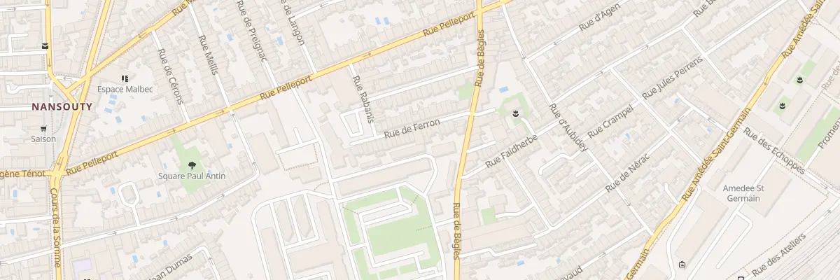 Plan du 18 Rue de Ferron à Bordeaux