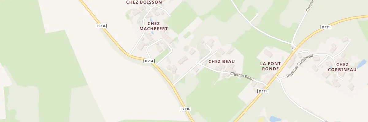 Plan du 3 Che Beau à Chaniers