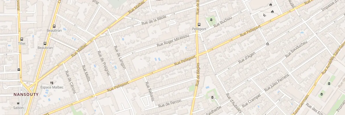 Plan du 181 Rue Pelleport à Bordeaux