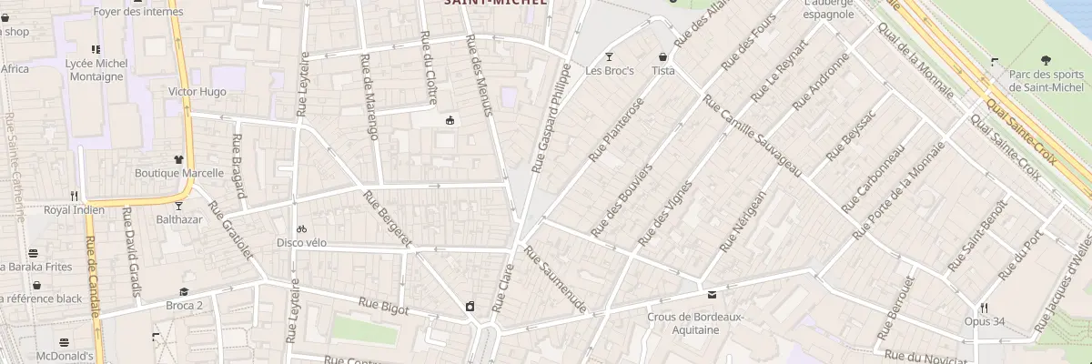 Plan du 32 Rue Gaspard Philippe à Bordeaux