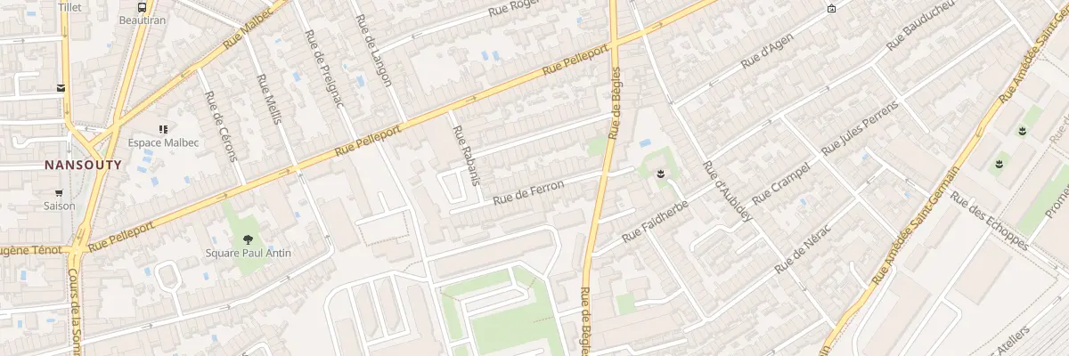 Plan du 17 Rue de Ferron à Bordeaux
