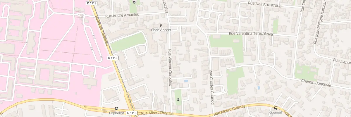 Plan du 17 Rue Vincent Gonzales à Bègles