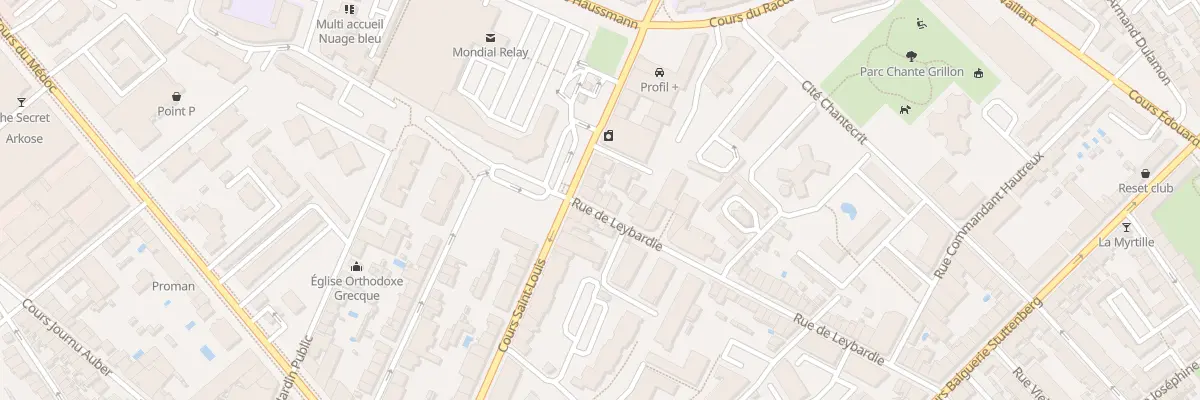 Plan du 76 Rue de Leybardie à Bordeaux