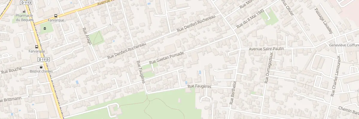 Plan du 30 Rue Gaetan Pomade à Bègles