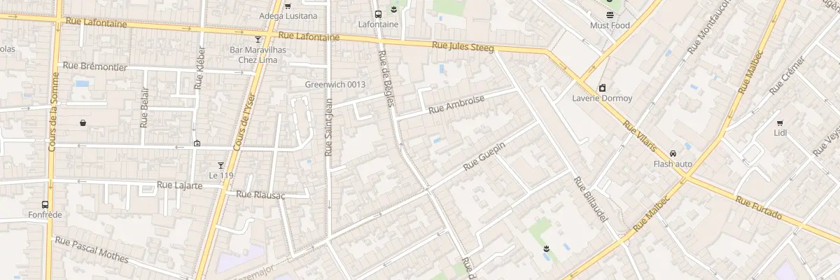 Plan du 92 Rue de Bègles à Bordeaux