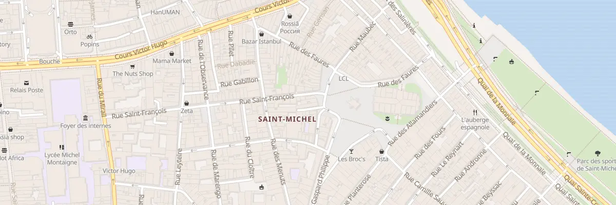 Plan du 21 Pl Meynard à Bordeaux
