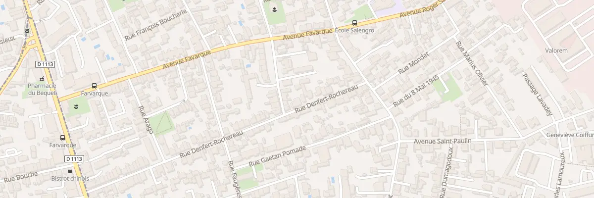 Plan du 23 Rue Denfert-Rochereau à Bègles