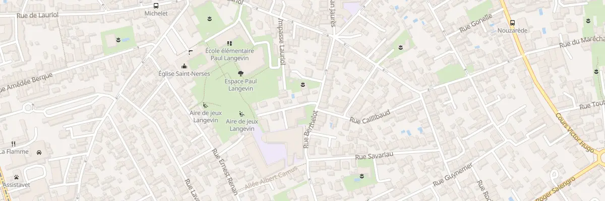 Plan du 19 Rue Berthelot à Bègles