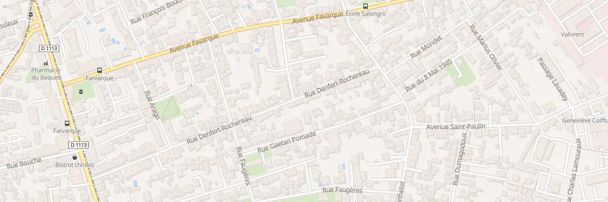 Plan du 30 Rue Denfert-Rochereau à Bègles