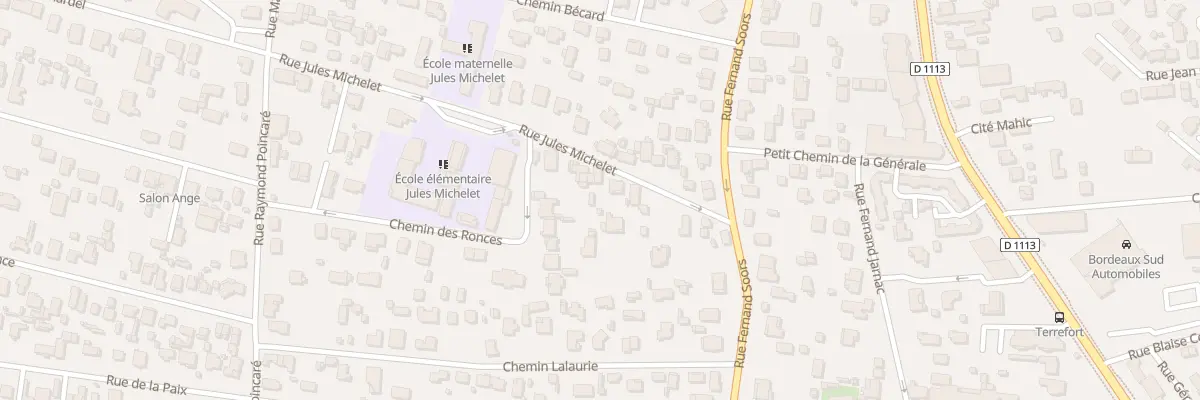 Plan du 25 Rue Jules Michelet à Villenave-d’Ornon