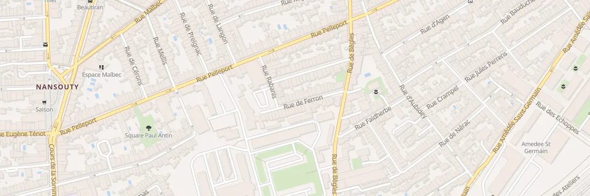 Plan du 23 Rue de Ferron à Bordeaux