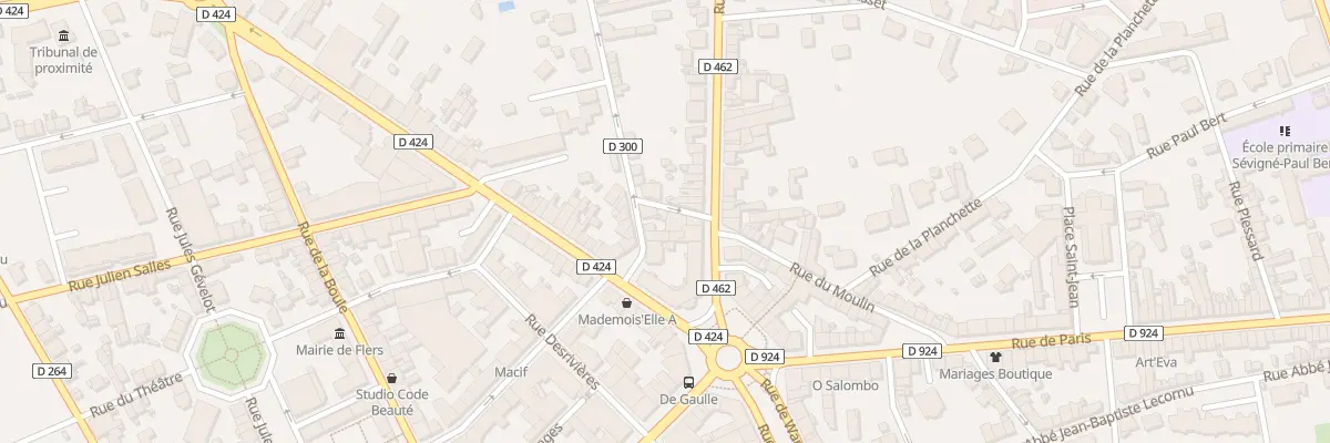 Plan du 2 Rue du Moulin à Flers