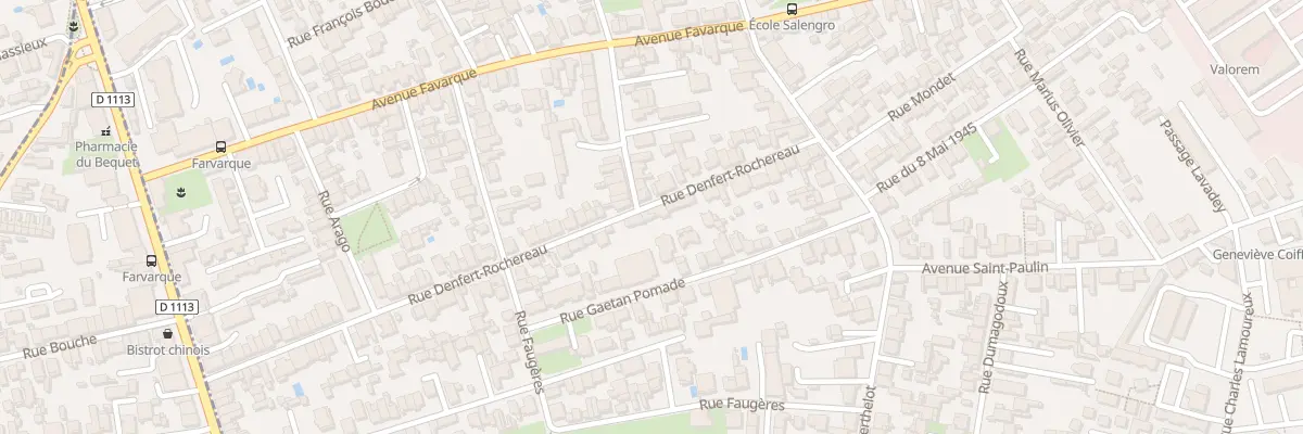 Plan du 32 Rue Denfert-Rochereau à Bègles