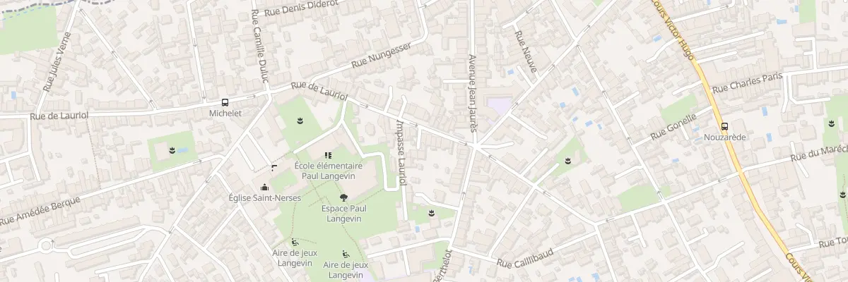 Plan du 155 Rue Lauriol à Bègles
